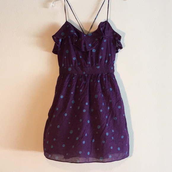 BCBGeneration Dresses & Skirts - Bcbg Crisscross Ruffle Polkadot Striped Sundress